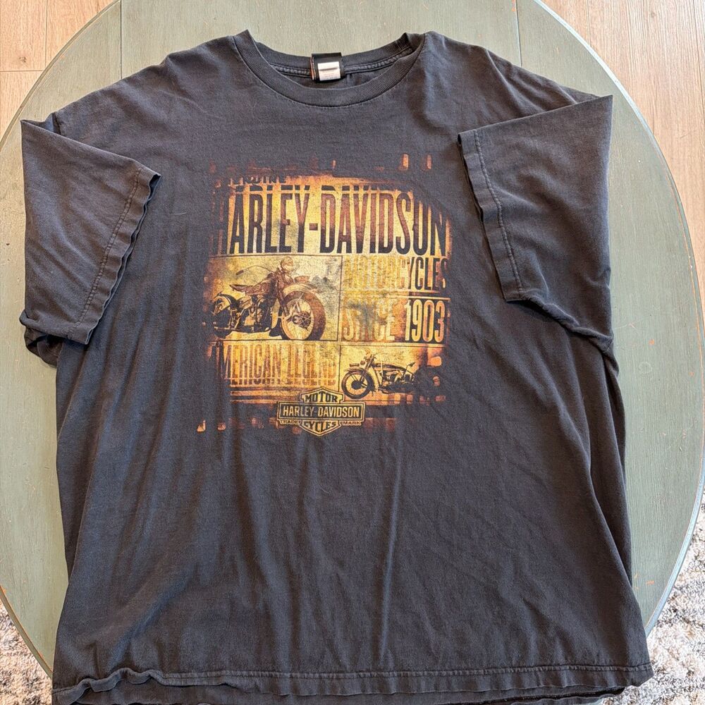 Bravado Harley-Davidson Lynchburg, TN T-Shirt Charcoal Grey Size 3XL